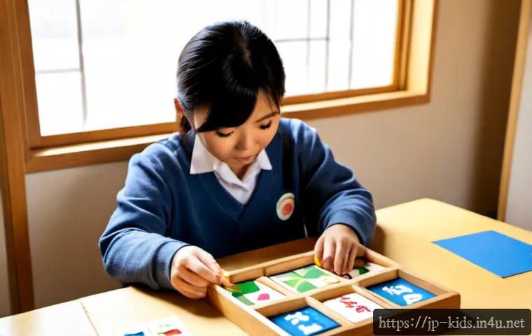 유아교육지도사 강의 준비와 실행 사례 정리 - Photorealistic Japanese early childhood education instructor preparing a lesson at a clean wooden de...